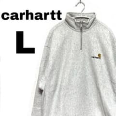 【Carhartt】ハーフジップ スウェット グレー Lサイズのサムネイル