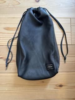 限定商品 PORTER SAC POUCH(L) ポーチ ラムレザー 黒 - メルカリ