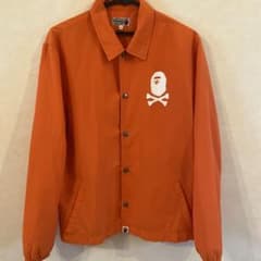A BATHING APE コーチジャケット オレンジ A BATHING APE コーチジャケット オレンジ - メルカリ