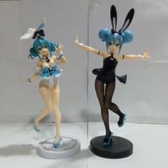 하츠네 미쿠 BiCute Bunnies 블랙 토끼 흰 토끼 피규어 세트