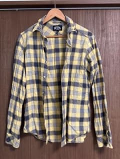BEAMS チェック柄 長袖シャツ イエローのサムネイル