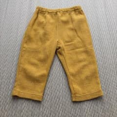 イエロー ワッフルパンツ 90cm ウエストゴムのサムネイル