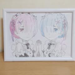 Re:ゼロから始める異世界　レム ラム　絵のサムネイル