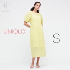 【新品】UNIQLO＊コットンボリュームスリーブワンピース（半袖）のサムネイル