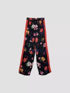 ZARA サイドライン入り 花柄ワイドパンツのサムネイル