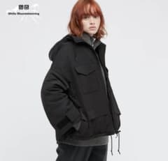 ハイブリッドダウンオーバーサイズパーカUNIQLOのサムネイル