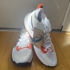 ASICS METARISE バレーボールシューズ ホワイト/オレンジ28.5 - メルカリ