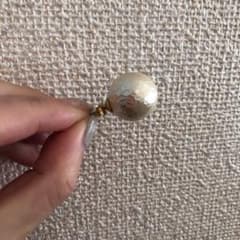 ハンドメイド　コットンパールピアスのサムネイル