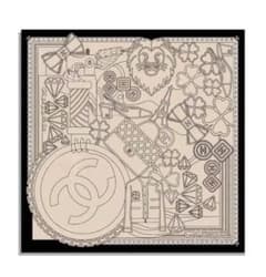 CHANEL シャネル 22K ロゴ シャネルモチーフ スカーフ 正規品 - メルカリ