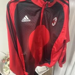 adidas ACミラン ジャージ M 赤/黒 - メルカリ