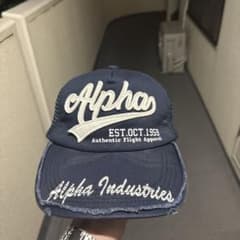 Alpha Industries キャップ ネイビー メッシュのサムネイル