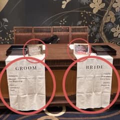 ウェディング用 GROOM BRIDE テーブル装飾セット　タペストリー　造花のサムネイル