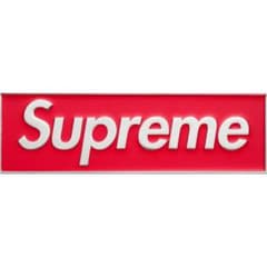 カーエンブレム Supreme Box Logo Car Emblem レッド - メルカリ