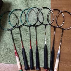 バドミントンラケットジャンク品7本セット - メルカリ