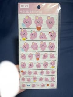 BT21 COOKY 4 SIZE STICKER シールのサムネイル
