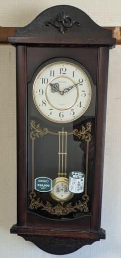 セイコークロックSEIKO掛け時計　振り子　時報つき　RQ311B セイコークロックSEIKO掛け時計 振り子 時報つき RQ311B - メルカリ
