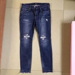 AZUL by moussy スキニーデニム ダメージ加工 Mサイズのサムネイル