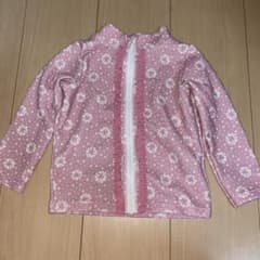 ピンク花柄ラッシュガード 90cmのサムネイル