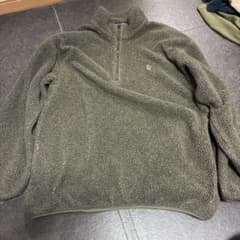 NAUTICA ハーフジップ ボアジャケット カーキ L/Gのサムネイル