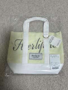 新品未開封 Herlipto ルミネ新宿限定 ミニトートバッグ yellow - メルカリ