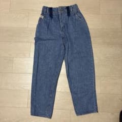 GGCLUB デニムパンツ ハイウエスト ブルー レトロ　古着　テーパードのサムネイル