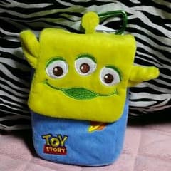 トイストーリー　グリーンメン　カラビナ付きポーチのサムネイル