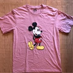 ミッキー Tシャツ ピンク メンズ Mのサムネイル