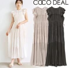 COCO DEAL ドロストワンピース チャコールグレー Mサイズ | Mercari