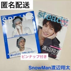 Snow Man 渡辺翔太 雑誌 2冊セット SPRiNG steady.のサムネイル