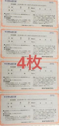 即日郵送】東海汽船 株主乗船割引券4枚+サービス券1冊 - メルカリ