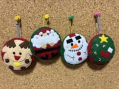 クリスマス フェルトオーナメント 4個セット　2 - 3