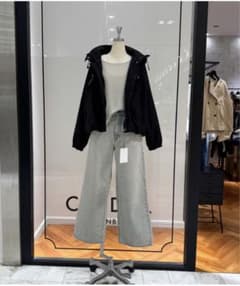 SANBI フード付きブルゾン ブラック美品 - メルカリ