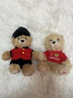 テディベア ぬいぐるみ マスコット 2体セットのサムネイル