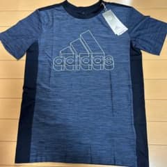adidas ネイビー ロゴ Tシャツ 160のサムネイル