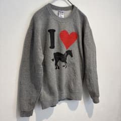 奈*良様 JERZEES 00s スウェット US 古着 馬のサムネイル