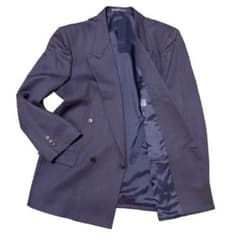 美品 テーラードジャケット ダブルブレスト パープル vintage 90s M