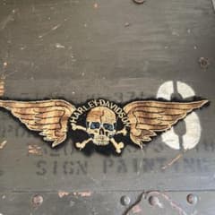 60年代 ビンテージハーレーワッペン Harley-Davidson スカル - メルカリ