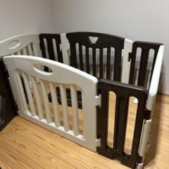 良品】日本育児 キッズランド 2WAY ショコラ ベビーサークル ベビー