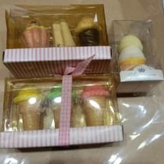 キャンドル ケーキ スイーツ ろうそく メルカリ便 バレンタイン 未使用 新品 Anniversaire未使用スイーツキャンドル詰合わせ3点7個セット①ローソク