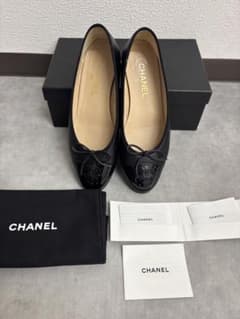 L*︎様 CHANEL シャネル バレリーナ フラットシューズ ココマーク 39のサムネイル