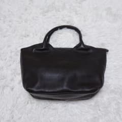 【マザーハウス】極美品 本革 ハンドバッグ トートバッグ ダークブラウン シボ革のサムネイル