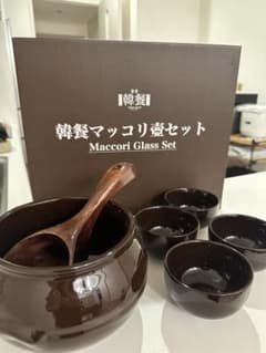 【未使用】マッコリ マッコリ壺セット 亀 グラス×4のサムネイル