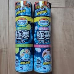 熱中症対策　服の上から極寒スプレー　2本（シトラスミント・石鹸の香り）のサムネイル