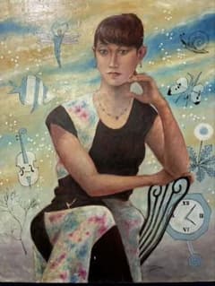 ☆秀作☆ 手書き油絵ゴッホラ・クローの収穫額付肉筆絵画油彩画| Buyee