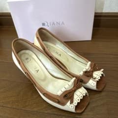 DIANA オープントゥパンプス 23cm - メルカリ