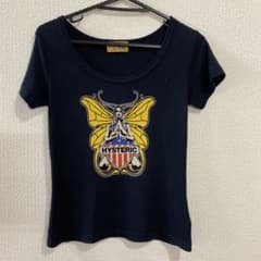 ヒステリックグラマー ヴィンテージ バタフライ Tシャツ ブラック ちび