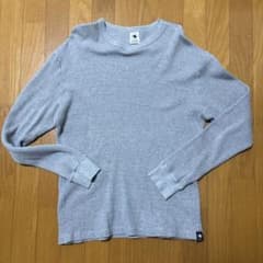 ratsグレー サーマルMサイズ リブ編み クルーネックカットソーのサムネイル