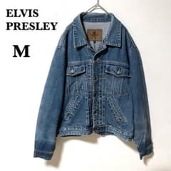 90s ELVIS PRESLE エルヴィスプレスリー デニム Gジャン M - メルカリ