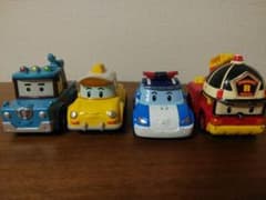ロボカーポリー4台セット　ダイキャストカー　(ポリ・ロイ・スプーキー・キャップ)のサムネイル