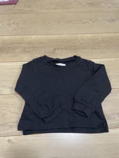 黒い長袖トレーナー 95cmのサムネイル